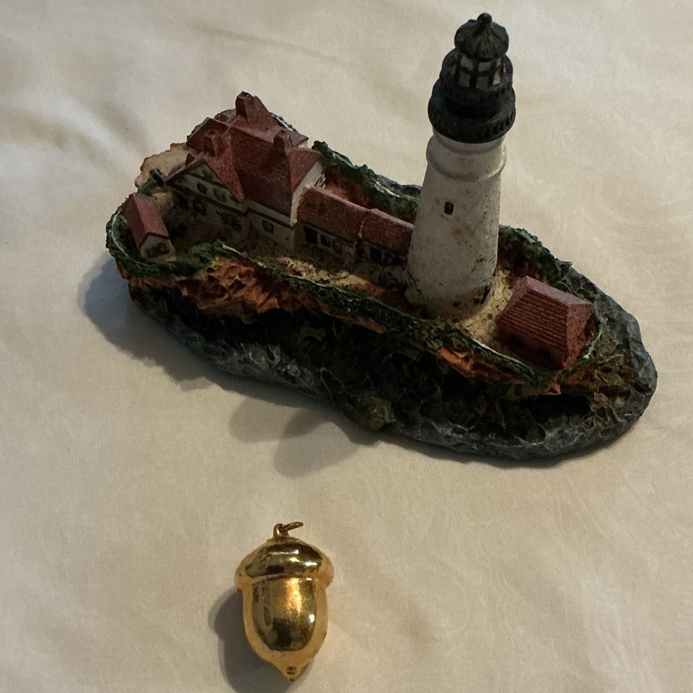 Antique Gold Acorn Charm for Necklace or Bracelet (not included)